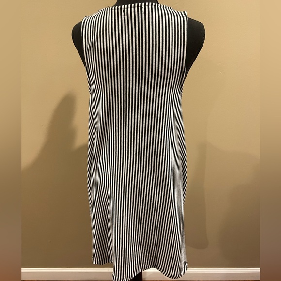 Z SUPPLY Talitha knit sleeveless dress black/white stripe Medium - Picture 4 of 5